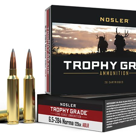 Nosler 60128 Trophy Grade Long-Range 6.5x284Norma 129gr Nosler Spitzer AccuBond Long Range 20 Per Box/10 Case