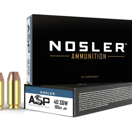 Nosler 51212 Assured Stopping Power Handgun 40S&W 180gr Jacketed Hollow Point 50 Per Box/10 Case