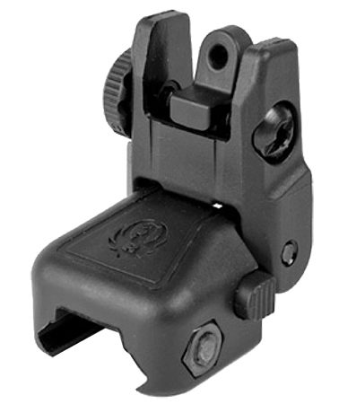 Ruger 90415 Rapid Deploy Rear Sight  Black Ruger SR-22/SR-556/SR-762