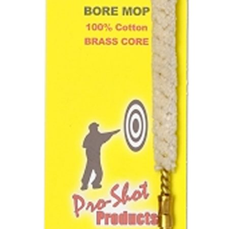 Pro-Shot MP22 Bore Mop  .22 Cal Handgun/Rifle #8-32 Thread   Cotton 1.75" Long
