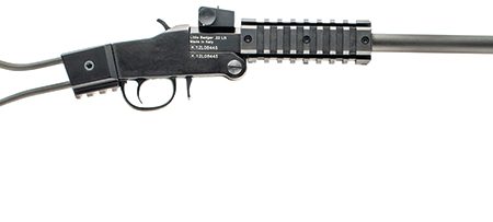 Chiappa Firearms 500092 Little Badger  Full Size 22 LR, 1 Shot 16.50" Black Cerakote Steel Barrel, Black Cerakote Quad Picatinny Receiver, Black Cerakote Wire Frame Stock, Right Hand