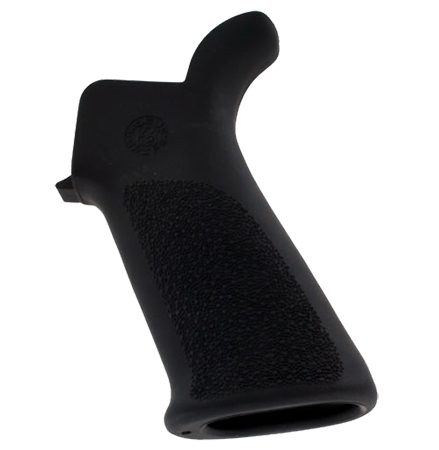 Hogue 15030 OverMolded Beavertail Cobblestone Black Rubber for AR-15, M16