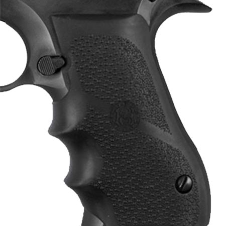 Hogue 76000 Rubber Grip Black with Finger Grooves for Magnum Research Baby Eagle (9/40), IWI Jericho, Uzi Eagle