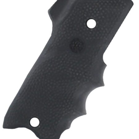 Hogue 82060 Rubber Grip Black with Finger Grooves & Right Hand Finger Rest for Ruger Mark II, III