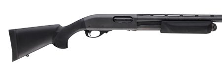 Hogue 08732 OverMolded Combo Kit Black Synthetic with Forend & 12" LOP for Remington 870