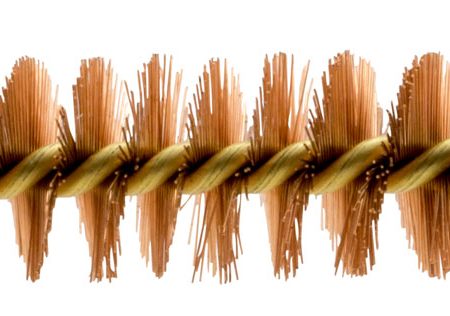Pro-Shot 45BC Chamber Brush  .45 Cal Pistol #8-32 Thread Bronze Bristles Brass Core