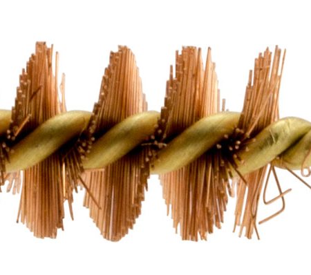 Pro-Shot 10P Bore Brush .40/ 10mm Cal Pistol #8-32 Thread Bronze Bristles Brass Core