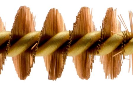 Pro-Shot 9P Bore Brush  9mm Pistol #8-32 Thread Bronze Bristles Brass Core