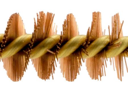 Pro-Shot 38P Bore Brush  .38/ .357/ .380/ 9mm Cal Pistol #8-32 Thread Bronze Bristles Brass Core