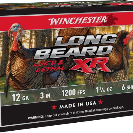 Winchester Ammo STLB1236 Long Beard XR Shot-Lok 12Gauge 3" 1 3/4oz 6Shot 10 Per Box/10 Case
