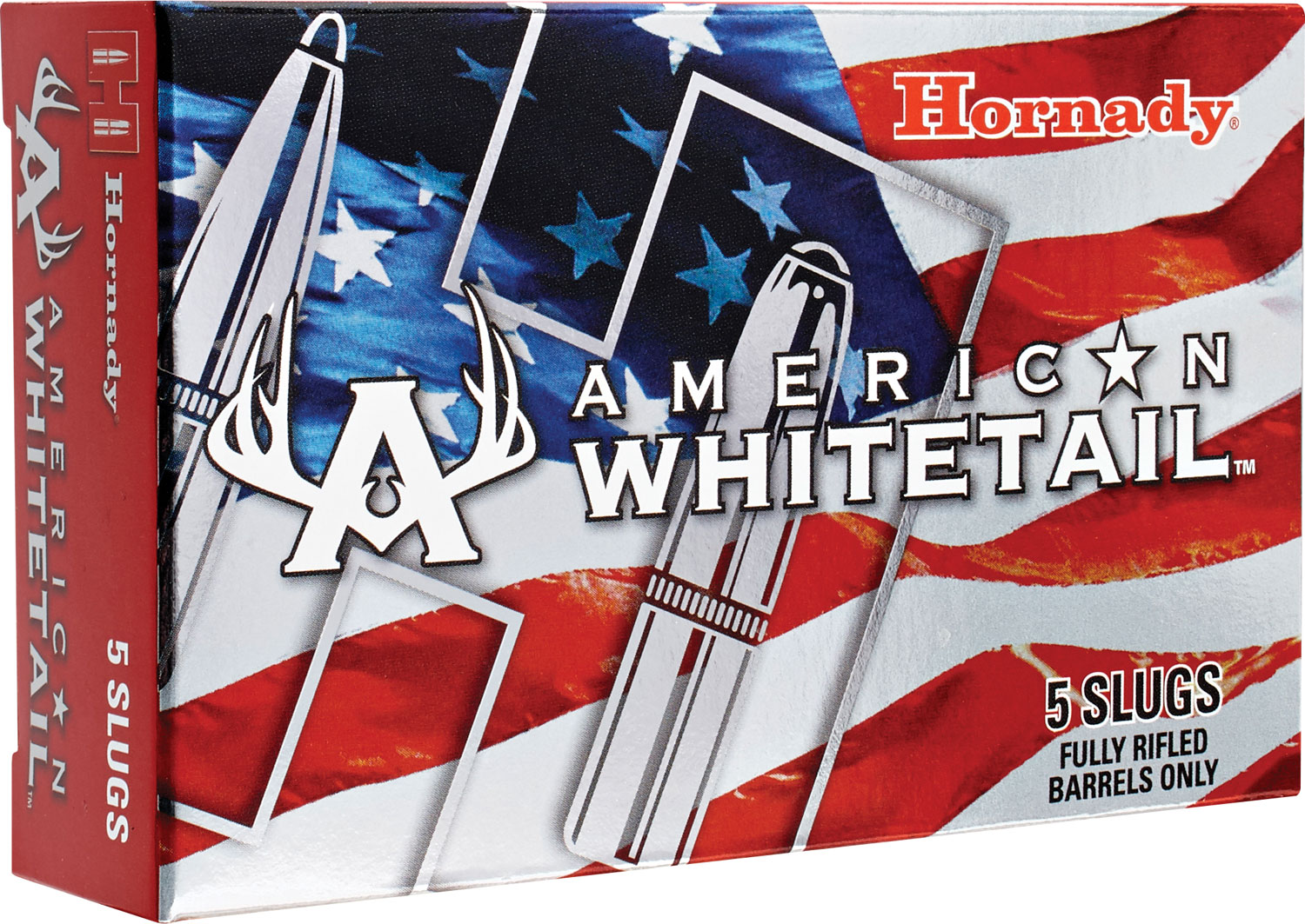 Hornady 86271 American Whitetail 12 Gauge 2.75" 1 oz InterLock Slug Shot 5 Per Box/ 20 Case