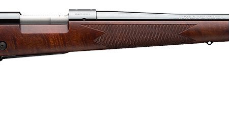 Winchester Repeating Arms 535203230 Model 70 Super Grade 7mm Rem Mag Caliber with 3+1 Capacity, 26" Barrel, High Polished Blued Metal Finish & Satin Fancy Walnut Stock Right Hand (Full Size)