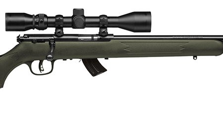 Savage Arms 26721 Mark II FXP 22 LR Caliber with 5+1 Capacity, 21" Barrel, Matte Blued Metal Finish & OD Green Synthetic Stock Right Hand (Full Size) Includes 3-9x40mm Scope