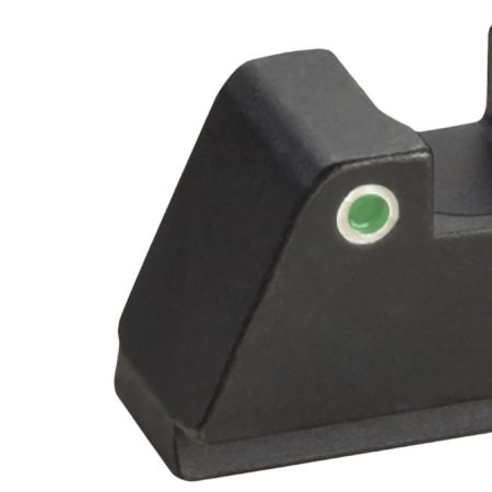 AmeriGlo GL329 Optic Compatible Sight Set for Glock  XL Tall Green Tritium White Outline Front Sight-Green Tritium White Outline Rear Sight
