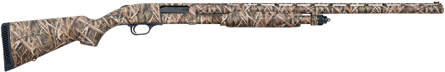 Mossberg 63521 835 Ulti-Mag 12 Gauge 5+1 3.5" 28" Vent Rib Barrel, Dual Extractors, Overall Mossy Oak Shadow Grass Blades, Synthetic Stock, Fiber Optic Sight, Includes Accu-Mag Chokes