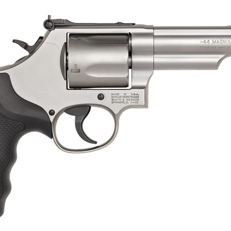 Smith & Wesson 162069 Model 69  44 Rem Mag or 44 S&W Spl Stainless Steel 4.25" 2 Piece Barrel & 5rd Cylinder, Matte Stainless Steel L-Frame, Full Stop Strap & Barrel Serration, Internal Lock