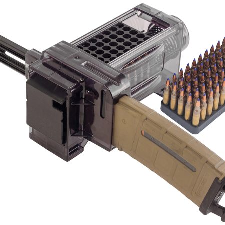Caldwell 397488 Magazine Charger  223 Rem/204 Ruger/300 BO/5.56x45mm NATO 50rd Compatible w/AR-15 Magazines Smoke Polycarbonate