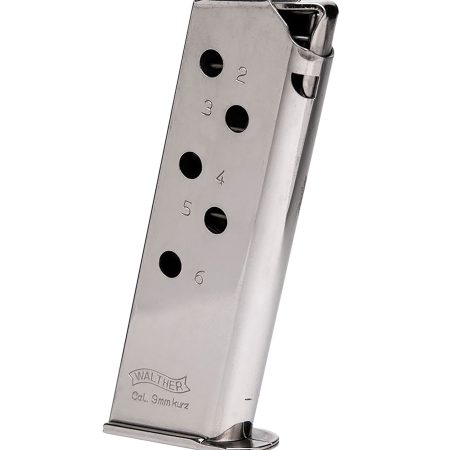 Walther Arms 2246009 PPK 6rd 380 ACP Stainless Steel