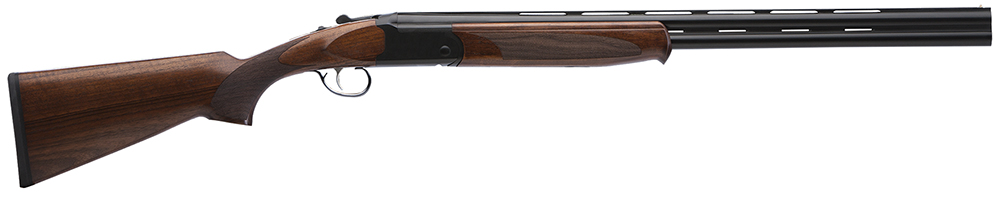 Stevens 22166 555 Full Size 20 Gauge Break Open 3" 2rd 26" Black Satin Over/Under Vent Rib Barrel, Satin Black Aluminum Receiver, Fixed Turkish Walnut Stock, Ambidextrous