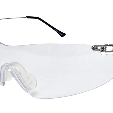 Radians CP5710CS Clay Pro Shooting Glasses Adult Clear Lens Wraparound Silver Frame