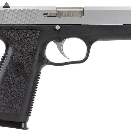 Kahr Arms CT9093 CT9  9mm Luger 8+1, 4" Stainless Steel Barrel, Matte Serrated Stainless Steel Slide, Black Polymer Frame, Black Textured Polymer Grip, No Safety, Right Hand