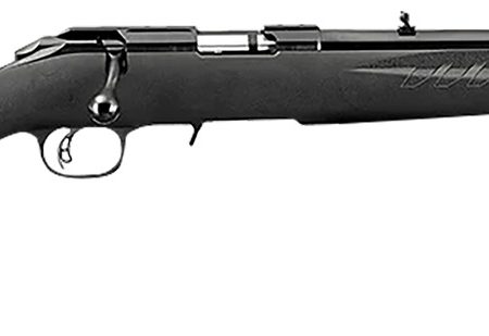 Ruger 8312 American Rimfire Full Size 17 HMR 9+1 18" Satin Blued Threaded Barrel & Alloy Steel Receiver w/Integral Scope Mount, Black Fixed Synthetic Stock, Right Hand
