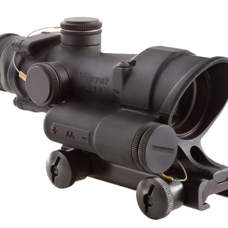 Trijicon 100190 ACOG  Black Hardcoat Anodized 4x 32mm LED Illuminated Red Crosshair .223/5.56 BDC Reticle