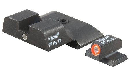 Trijicon 600722 HD Night Sights Green/Tritium Orange Outline Front Sight-Green Tritium Black Outline Rear Sight Smith & Wesson M&P Shield/M&P Shield Plus