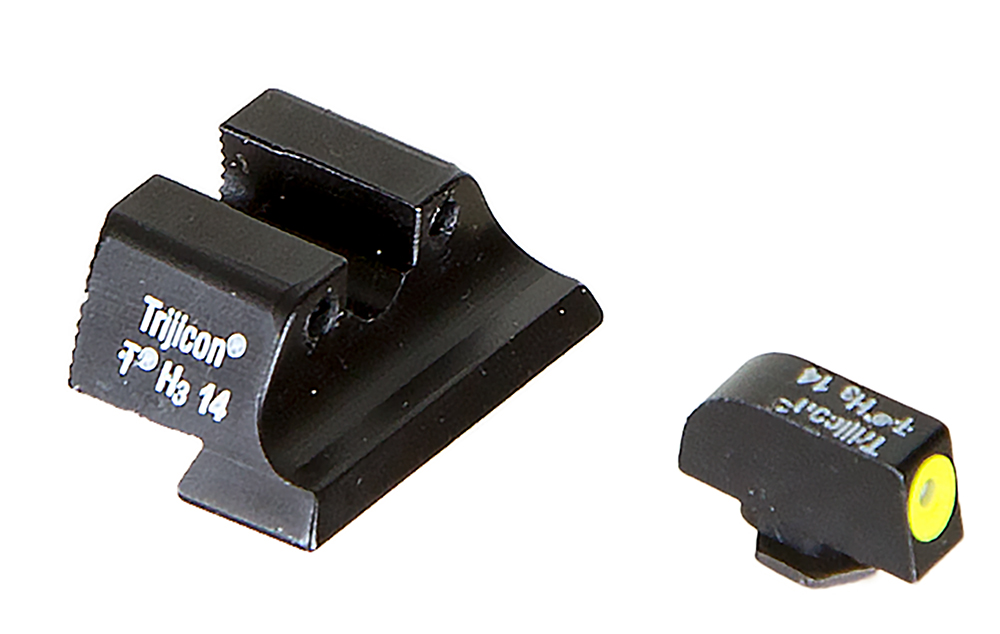 Trijicon 600545 HD Night Sights Green/Tritium Yellow Outline Front Sight-Green Tritium Black Outline Rear Sight Glock 20/21 Large Frame