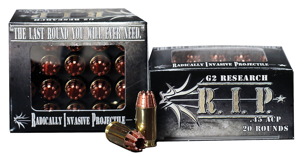 G2 Research G00002 R.I.P 45ACP 162gr Fracturing Hollow Point 20 Per Box/25 Case