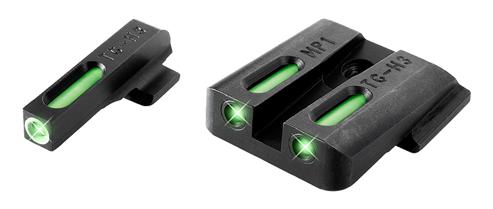 TruGlo TG13MP1A TFX Black | Green Tritium & Fiber Optic White Outline Front Sight Green Tritium & Fiber Optic Rear Sight