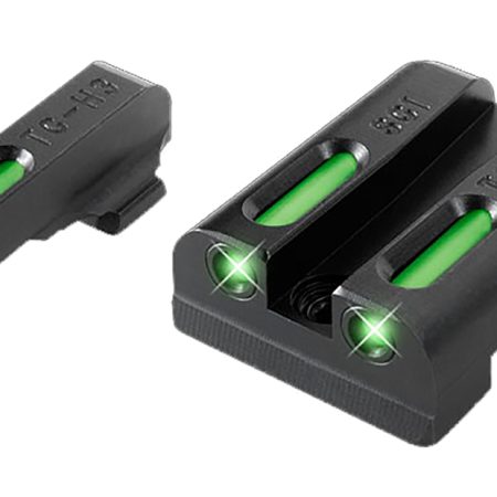 TruGlo TG13SG2A TFX  Black | Green Tritium & Fiber Optic White Outline Front Sight Green Tritium & Fiber Optic Rear Sight