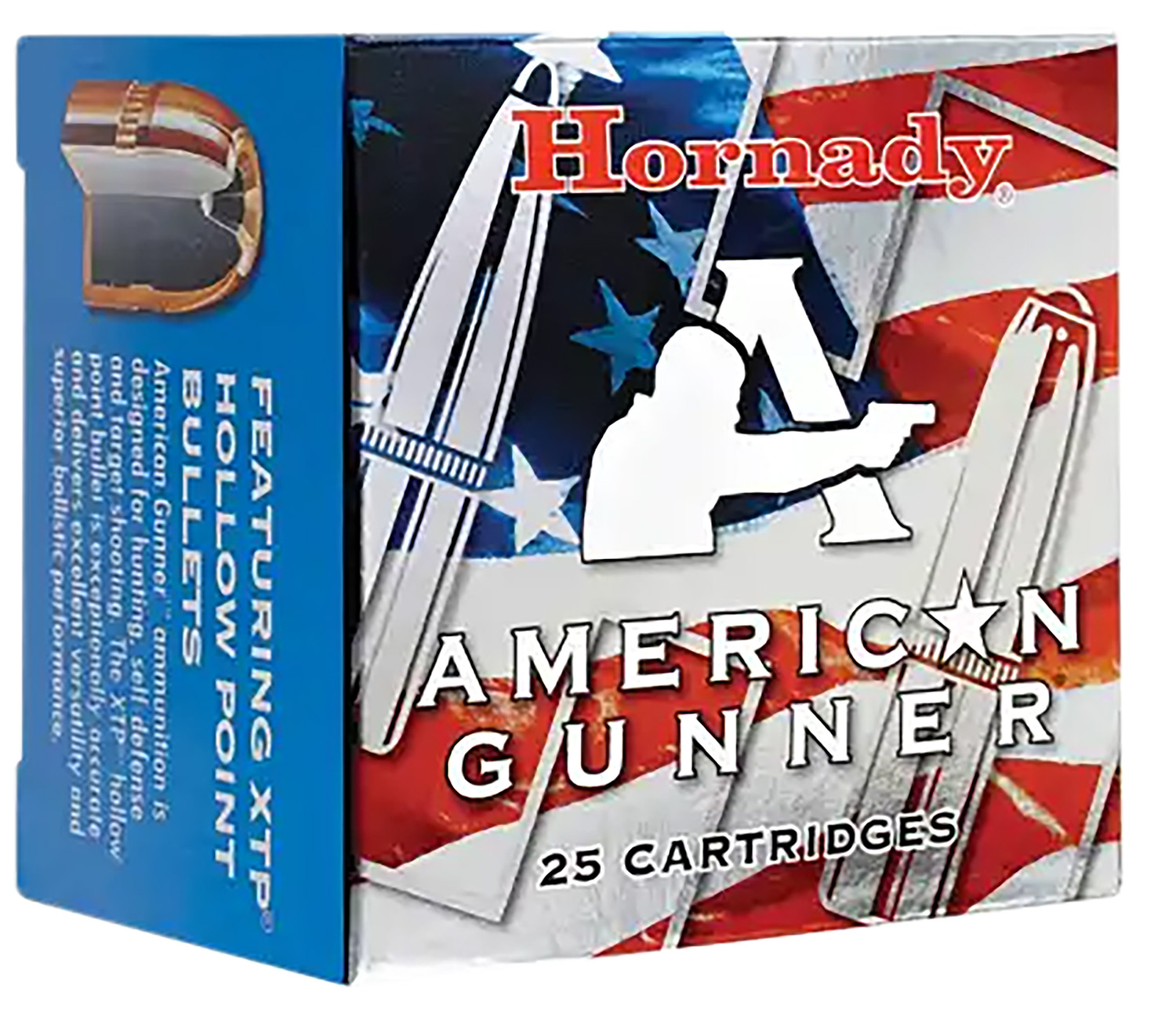 Hornady 90904 American Gunner 45ACP 185gr Hornady XTP Hollow Point 20 Per Box/10 Case
