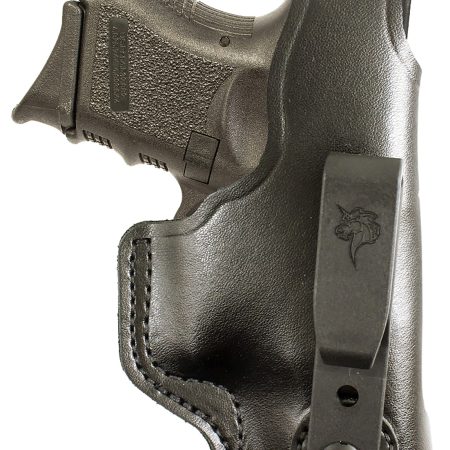 DeSantis Gunhide 033BAE1Z0 Dual Carry II  IWB/OWB Black Leather Belt Clip Compatible w/Glock 26/ Walther PPS Right Hand