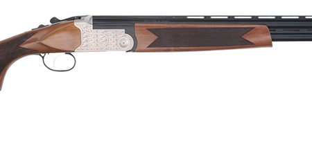 TriStar 30288 Setter S/T Full Size 28 Gauge Break Open 2.75" 2rd 28" Black Vent Rib Barrel, Engraved Silver Steel Receiver, Fixed Turkish Walnut Stock, Beretta/Benelli Chokes, Right Hand