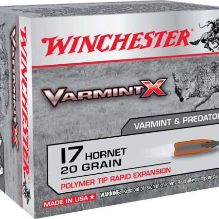 Winchester Ammo X17P Varmint X 17Hornet 20gr Polymer Tip Rapid Expansion 20 Per Box/10 Case