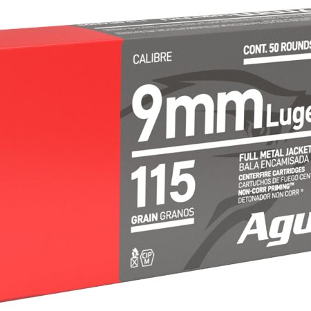 Aguila 1E097704   9mm Luger 115gr Full Metal Jacket 50 Per Box/20 Case