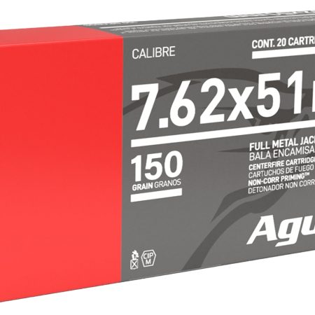 Aguila 1E762110   7.62x51mm NATO 150gr Full Metal Jacket Boat Tail 20 Per Box/25 Case