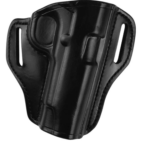 Bianchi 25022 57 Remedy  OWB Size 11 Black Leather Belt Slide Compatible w/Ruger Security-9/Glock 19/23/32/45  Belt 1.50" Wide Right Hand