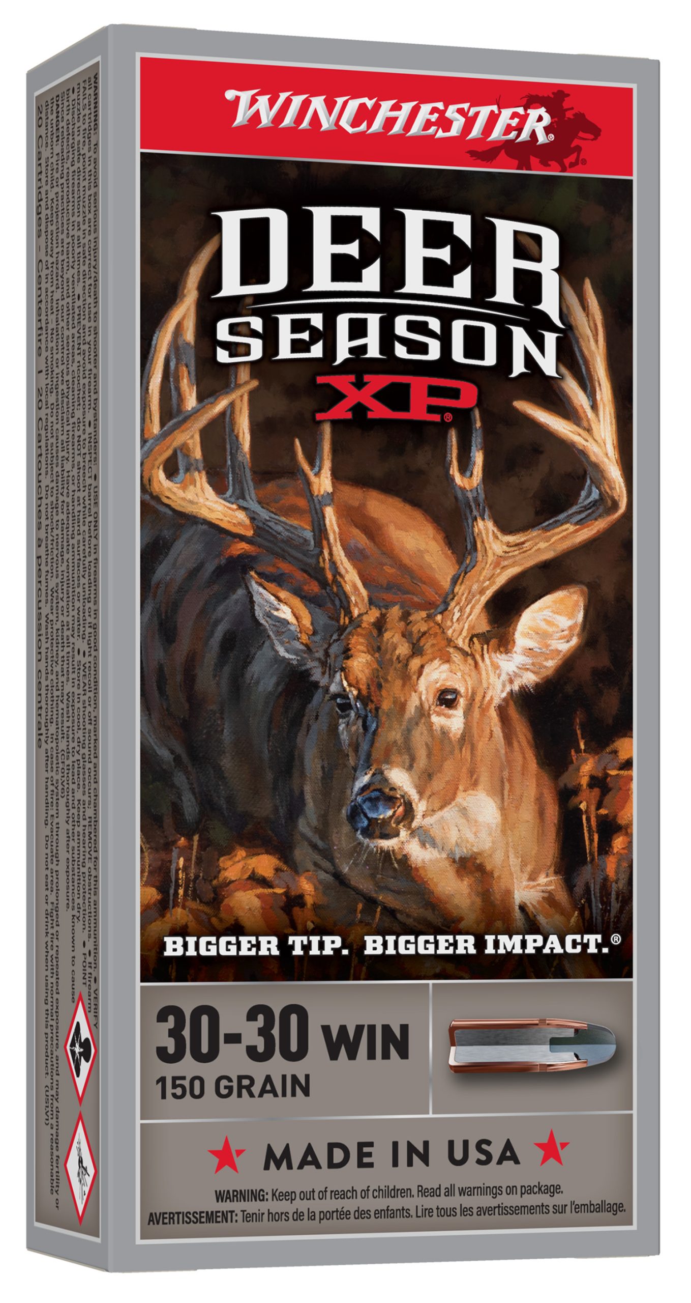 Winchester Ammo X3030DS Deer Season XP 30-30Win 150gr Extreme Point 20 Per Box/10 Case