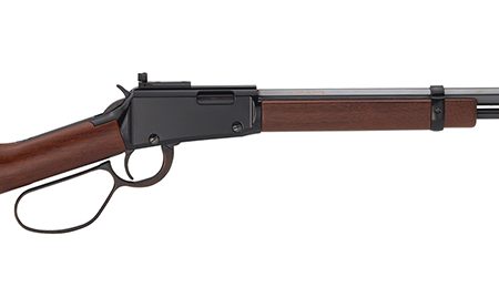 Henry H001TLP Small Game Carbine 22 Short, 22 Long or 22 LR Caliber with 12 LR/16 Short Capacity, 17" Barrel, Black Metal Finish & American Walnut Stock Right Hand (Full Size)