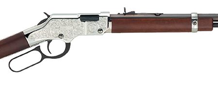 Henry H004SEM Silver Eagle  Full Size 22 WMR 12+1 20.50" Blued Octagon Barrel, Nickel-Plated Steel Receiver, American Walnut Stock Right Hand