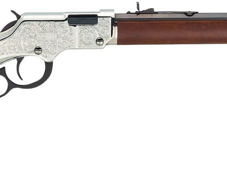 Henry H004SEV Silver Eagle  Full Size 17 HMR 11+1 20" Blued Octagon Barrel, Nickel-Plated Steel Receiver, American Walnut Stock Right Hand