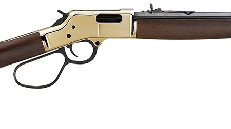 Henry H006MR41 Big Boy Carbine Full Size 41 Rem Mag 7+1 16.50" Blued Octagon Barrel, Brass Polished Brass Receiver, American Walnut Wood Stock Right Hand
