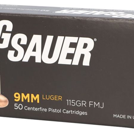 Sig Sauer E9MMB150 Elite Ball  9mmLuger 115gr Full Metal Jacket 50 Per Box/20 Case