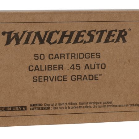 Winchester Ammo SG45W USA Service Grade 45ACP 230gr Full Metal Jacket 50 Per Box/10 Case