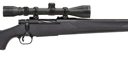 Mossberg 27840 Patriot Super Bantam 243 Win Caliber with 5+1 Capacity, 20" Fluted Barrel, Matte Blued Metal Finish & Black Synthetic Stock Right Hand (Youth) Include 3-9x40mm Scope