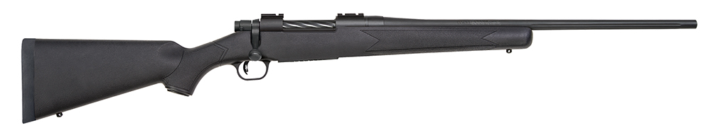 Mossberg 27884 Patriot Full Size 270 Win 5+1 22" Matte Blued Fluted Barrel, Drilled & Tapped Matte Blued Stainless Steel Receiver, Fixed Synthetic Stock, Right Hand