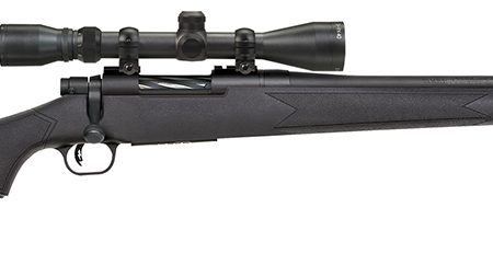 Mossberg 27867 Patriot Super Bantam 308 Win Caliber with 5+1 Capacity, 20" Fluted Barrel, Matte Blued Metal Finish & Black Synthetic Stock Right Hand (Youth) Includes 3-9x40mm Scope
