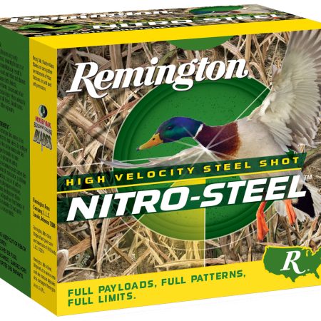 Remington Ammunition 20837 Nitro-Steel High Velocity 12Gauge 3.50" 1 1/2oz BBShot 25 Per Box/10 Case